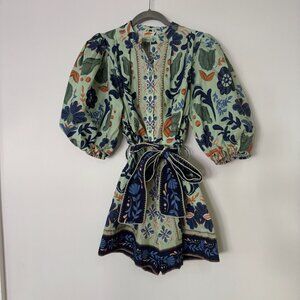 FARM Rio Ocean Tapestry Romper
